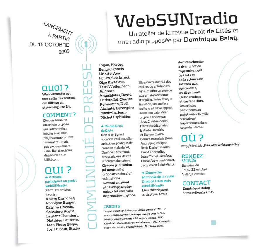 Présentation du projet webSYNradio