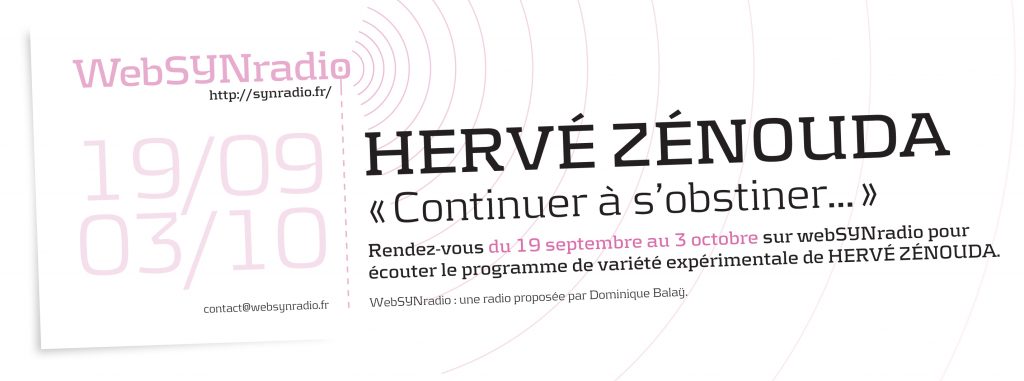 webSYNradio flyer Herve ZENOUDA