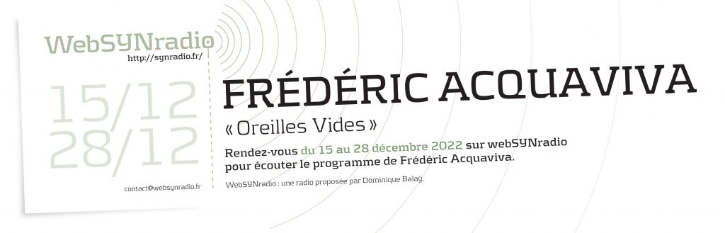 SYNradio-Frederic-Acquaviva oreilles vides